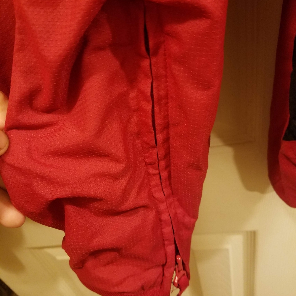 Authentic Majestic Men's XL 1/4 Zip Warm up Baseball Gym Pullover Red - Picture 4 of 4